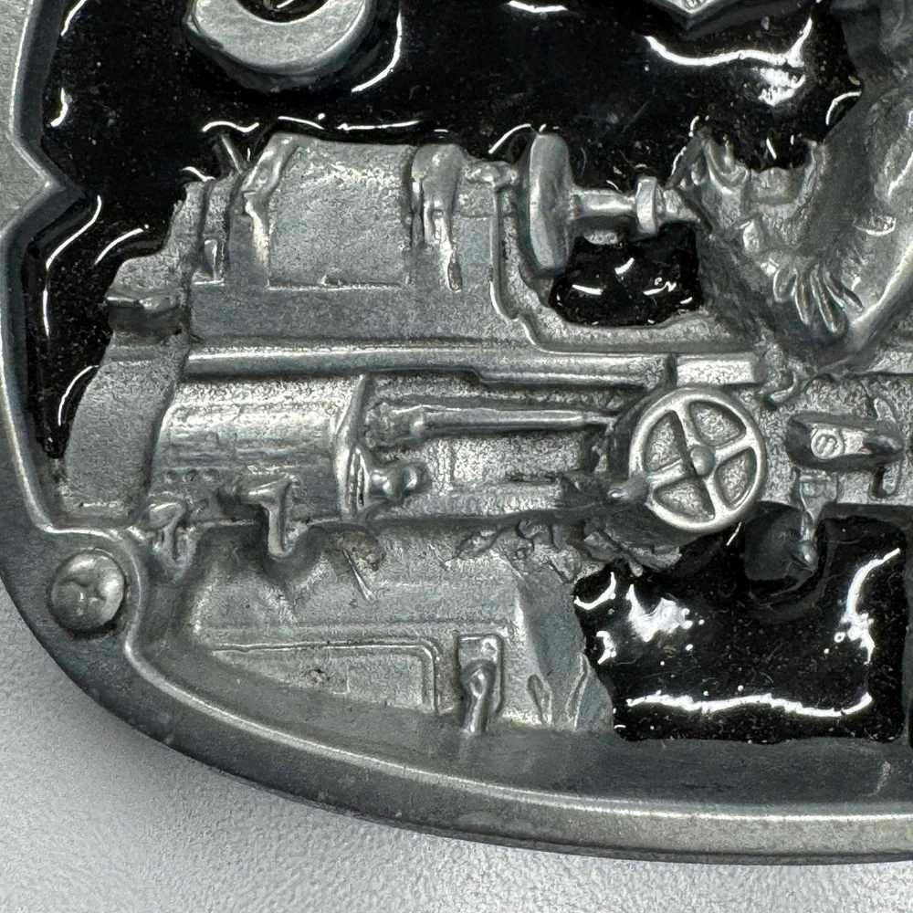 Machinist Belt Buckle Metal Working Lathe Machine Operator Gift Reissue‎
